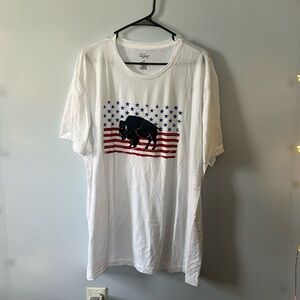 City Streets Buffalo and Flag T-Shirt